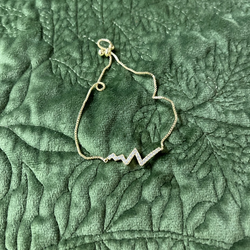 💚3 for $15 pretty bird Gold Zigzag Bracelet